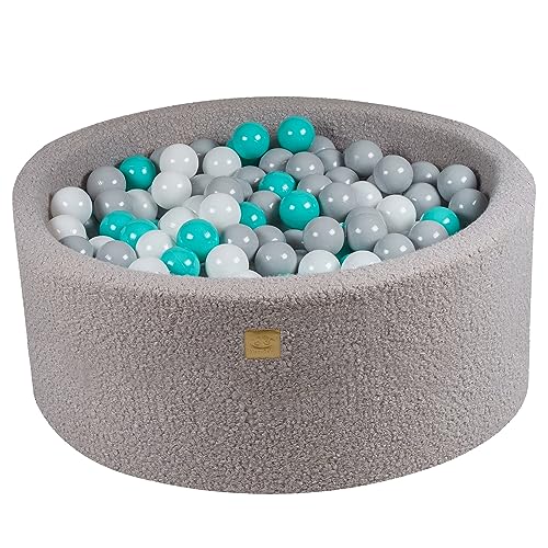 MEOWBABY Bällebad Boucle 90x40cm - Bällebad Baby ab 1 Jahr - Weiches Schaumstoff Ballgrube mit 300 Bällen - Kinder & Hunde Spielspaß, Grau MEOWBABY Bällebad Boucle 90x40cm - Bällebad Baby ab 1 Jahr - Weiches Schaumstoff Ballgrube mit 300 Bällen - Kinder & Hunde Spielspaß, Grau von MEOWBABY