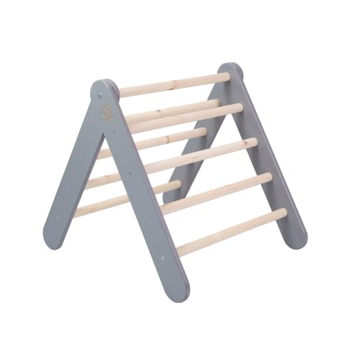 MEOWBABY Kletterdreieck - Indoor Klettergerüst für Kinder, 59x61cm Baby Dreieck Spielgeräte, Montessori Klettergerät, Kleinkinder Kletterturm Pikler-Dreieck, Grau MEOWBABY Kletterdreieck - Indoor Klettergerüst für Kinder, 59x61cm Baby Dreieck Spielgeräte, Montessori Klettergerät, Kleinkinder Kletterturm Pikler-Dreieck, Grau von MEOWBABY