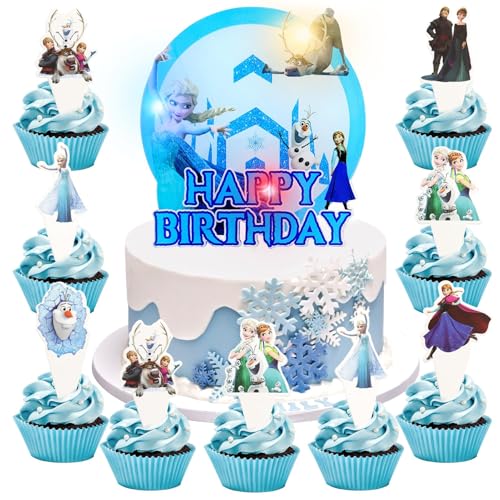 MERAYAS Tortendeko Geburtstag 25 Stück, Acryl Kuchen Topper, Anime Tortendeko, Cake Toppers Junge, Kuchen Dekoration Junge, Muffin Deko Geburtstag von MERAYAS