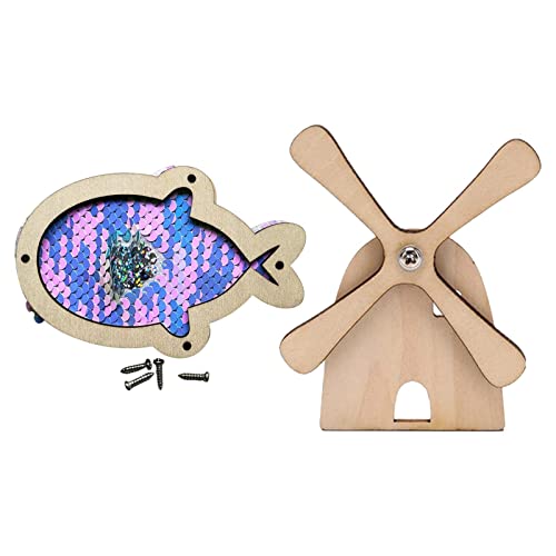 2Pcs Holz Busy Board DIY Zubehör Material für Kinder Kleinkind von MERIGLARE