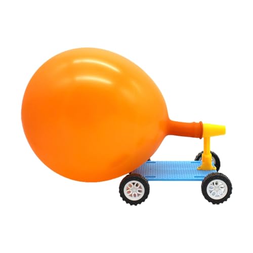 DIY Ballon Autorennfahrer Kunsthandwerk, Ballonbetriebenes Auto für Kinder, Jungen Und Mädchen von MERIGLARE