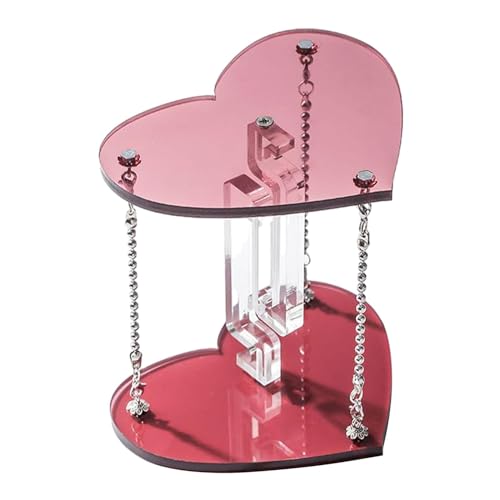 Herzförmiger Tensegrity Tisch Spielzeug Actionfiguren Halter für Schreibtisch, Regal, Tisch von MERIGLARE