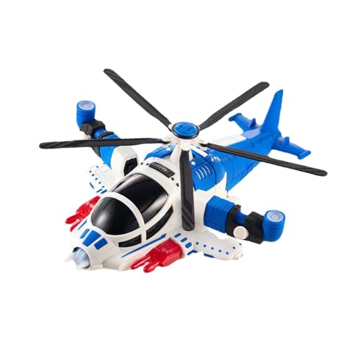 Hubschrauberflugzeug mit Lichtern Und Musik, Simulationsmodellflugzeuge, Flugzeugspielzeug, Flugzeugspielzeug für Kleinkinder, Jungen Und Mädchen, Blau Hubschrauberflugzeug mit Lichtern Und Musik, Simulationsmodellflugzeuge, Flugzeugspielzeug, Flugzeugspielzeug für Kleinkinder, Jungen Und Mädchen, Blau von MERIGLARE
