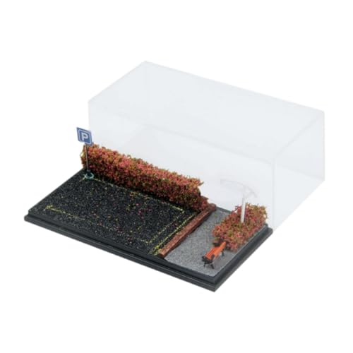 MERIGLARE 1/64 Fahrzeugmodell Schaufenster Parkplatz Diorama für Legierungsautos Und, Rosenroter Strauch MERIGLARE 1/64 Fahrzeugmodell Schaufenster Parkplatz Diorama für Legierungsautos Und, Rosenroter Strauch von MERIGLARE
