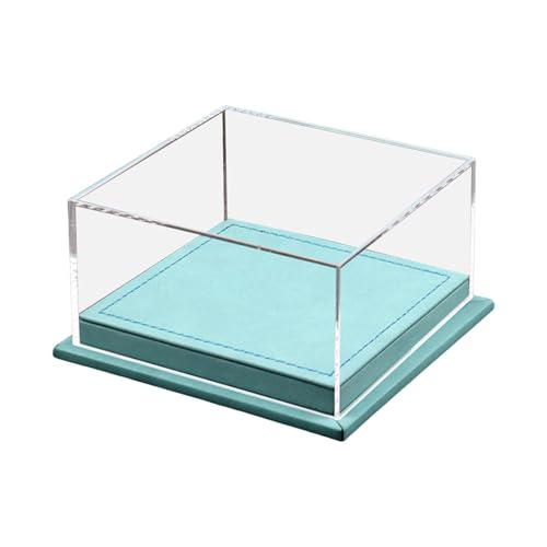 MERIGLARE 1:64 Maßstab Modell Auto Aufbewahrungsbox Staubdichte Abdeckung Größe 5 X 4,8 X 2,6 Zoll, Cyan von MERIGLARE