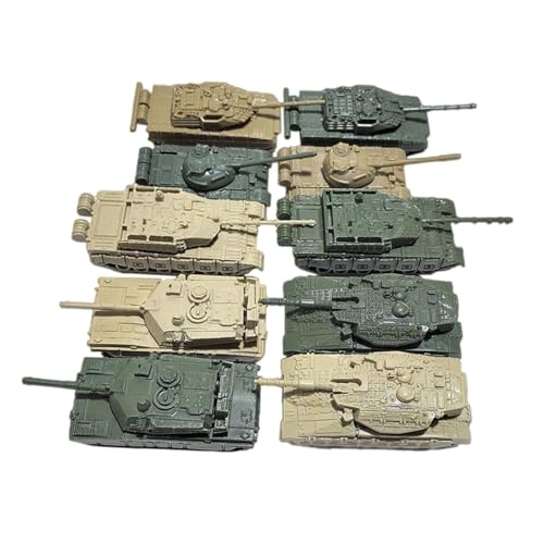 MERIGLARE 10er Pack Panzermodell Bausatz Im Maßstab 1/144, Miniaturen für Kinder Und Erwachsene, Cn Und Us von MERIGLARE
