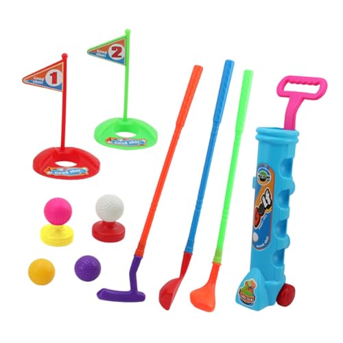 MERIGLARE 12 Teiliges Minigolf Spielset für Drinnen Und Draußen, Sportspielzeug, Golfspiel Und Nummerierte Flaggen Übungslöcher Als Geschenk für Kinder, Blau MERIGLARE 12 Teiliges Minigolf Spielset für Drinnen Und Draußen, Sportspielzeug, Golfspiel Und Nummerierte Flaggen Übungslöcher Als Geschenk für Kinder, Blau von MERIGLARE