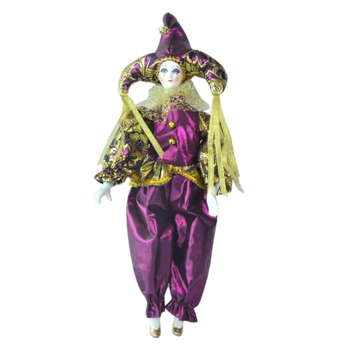 MERIGLARE 17,72 ''Porzellan Clown Puppe Tisch Dekoration Gemalt Gesicht Clown Puppe für Kunst MERIGLARE 17,72 ''Porzellan Clown Puppe Tisch Dekoration Gemalt Gesicht Clown Puppe für Kunst von MERIGLARE