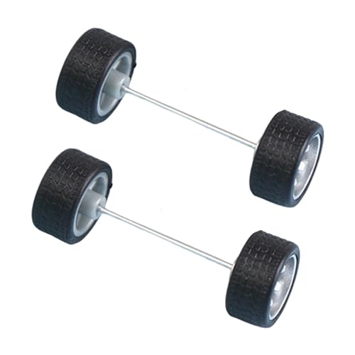 MERIGLARE 2er Set Räder mit Achsen Im Maßstab 1/64 für RC Truck Modell, Silber MERIGLARE 2er Set Räder mit Achsen Im Maßstab 1/64 für RC Truck Modell, Silber von MERIGLARE