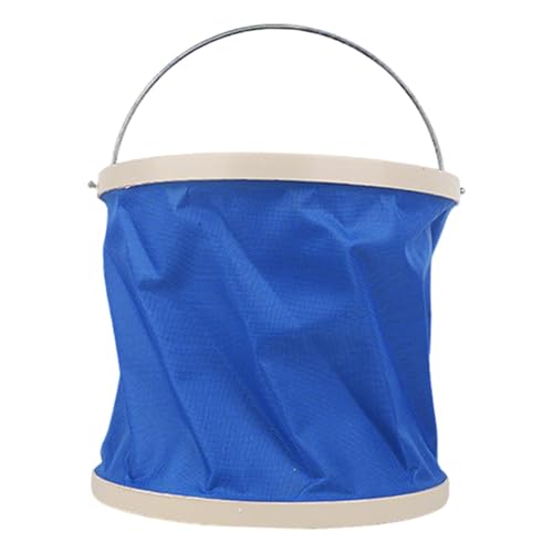 MERIGLARE 4 Stück Strand Eimer Faltbarer Eimer Strandspielzeug Tragbarer Wasserbehälter Multifunktional Aus Wasserdichtem Stoff für Kinder Erwachsene Strandpart, Einzeleimer von MERIGLARE