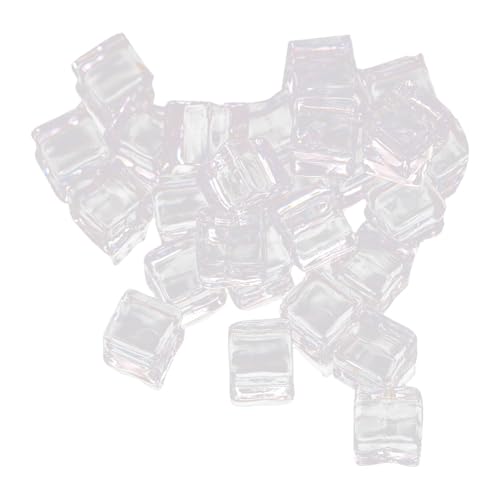 MERIGLARE 50 x durchsichtige künstliche Eiswürfel, Kunstharz, gemischte Simulation, für Jungen und Mädchen, Geschenke, DIY-Bastelarbeiten, Puppenhaus-Geschirr, MERIGLARE 50 x durchsichtige künstliche Eiswürfel, Kunstharz, gemischte Simulation, für Jungen und Mädchen, Geschenke, DIY-Bastelarbeiten, Puppenhaus-Geschirr, von MERIGLARE