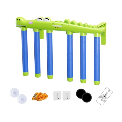 MERIGLARE Fallende Stöcke Spiel, Reaktionstrainingsspielzeug, Lernspielzeug für Kinder mit Fernbedienung, Einstellbarer Geschwindigkeit, Lustiges Herausf, Grüner Alligator MERIGLARE Fallende Stöcke Spiel, Reaktionstrainingsspielzeug, Lernspielzeug für Kinder mit Fernbedienung, Einstellbarer Geschwindigkeit, Lustiges Herausf, Grüner Alligator von MERIGLARE