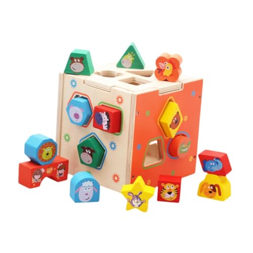 MERIGLARE Formsortierer Aus Holz, Spielzeug, Farberkennung, Formsortierwürfel, Klassisch MERIGLARE Formsortierer Aus Holz, Spielzeug, Farberkennung, Formsortierwürfel, Klassisch von MERIGLARE