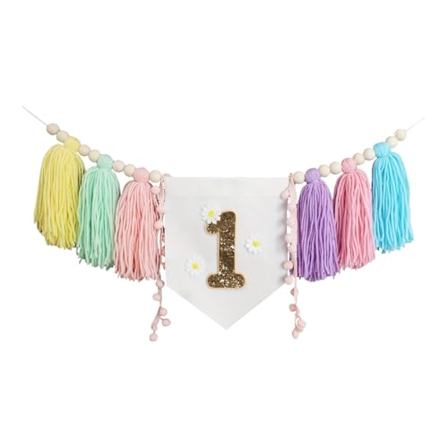 MERIGLARE Hochstuhl Banner Zur Feier des Ersten Geburtstags Mädchen Party Zubehör, Style C MERIGLARE Hochstuhl Banner Zur Feier des Ersten Geburtstags Mädchen Party Zubehör, Style C von MERIGLARE
