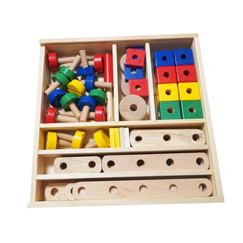 MERIGLARE Holz Mutter Und Schrauben Spielzeug Gebäude BAU Set Formen Matching Spiel Gebäude MERIGLARE Holz Mutter Und Schrauben Spielzeug Gebäude BAU Set Formen Matching Spiel Gebäude von MERIGLARE