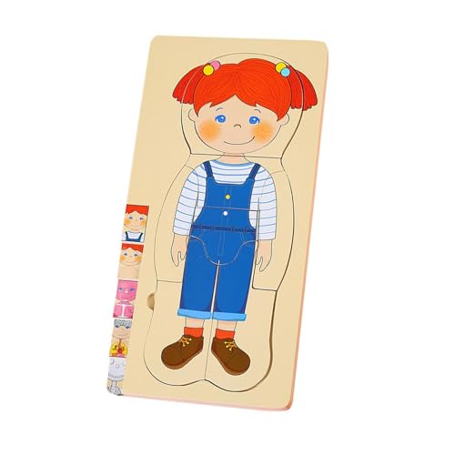 MERIGLARE Holzpuzzle „Mein Körper“, Skelettspielzeug für Den Menschlichen Körper, Lernpuzzle mit Organen Aus Holz für Geburtstagsgeschenke für Kleinkinder, Mädchen MERIGLARE Holzpuzzle „Mein Körper“, Skelettspielzeug für Den Menschlichen Körper, Lernpuzzle mit Organen Aus Holz für Geburtstagsgeschenke für Kleinkinder, Mädchen von MERIGLARE