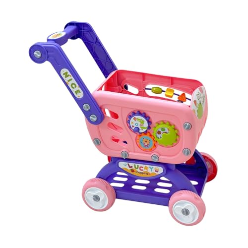 MERIGLARE Interaktives Mini Einkaufswagen Spielzeug für Kinder, Lebensmittel Rollenspiele, Rosa mit Farbbox MERIGLARE Interaktives Mini Einkaufswagen Spielzeug für Kinder, Lebensmittel Rollenspiele, Rosa mit Farbbox von MERIGLARE