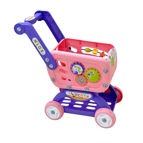 MERIGLARE Interaktives Mini Einkaufswagen Spielzeug für Kinder, Lebensmittel Rollenspiele, Rosa MERIGLARE Interaktives Mini Einkaufswagen Spielzeug für Kinder, Lebensmittel Rollenspiele, Rosa von MERIGLARE