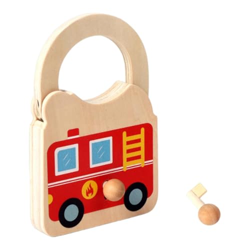 MERIGLARE Kids Learning Lock Car Toy mit Wichtigem Set Early Learning Tool Sensorische Geburtstagsgeschenke für 2 5 Jahre Bildungsspielzeug, Rot MERIGLARE Kids Learning Lock Car Toy mit Wichtigem Set Early Learning Tool Sensorische Geburtstagsgeschenke für 2 5 Jahre Bildungsspielzeug, Rot von MERIGLARE