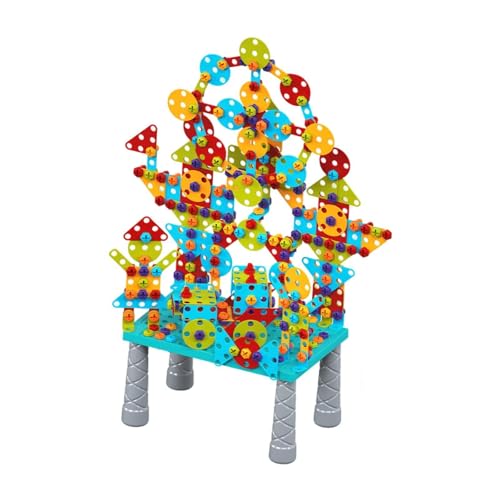 MERIGLARE Konstruktionsspielzeug für Kinder, Lernspielzeug mit Bausteinen, Geschenkidee für Feste, 24 cm X 16 cm X 24.5 MERIGLARE Konstruktionsspielzeug für Kinder, Lernspielzeug mit Bausteinen, Geschenkidee für Feste, 24 cm X 16 cm X 24.5 von MERIGLARE