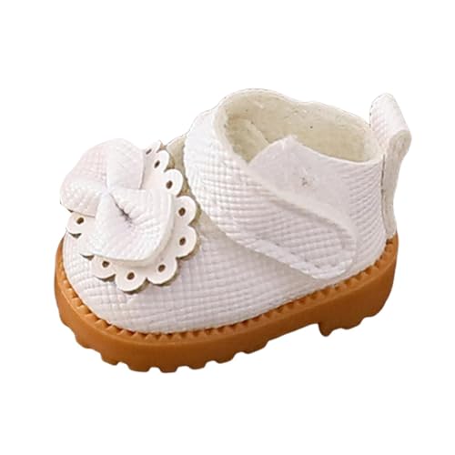 MERIGLARE Mode Puppen Schuhe Miniatur Spielzeug Kostüm Zubehör Handgemachte Modell für 17cm Puppe, Weiß MERIGLARE Mode Puppen Schuhe Miniatur Spielzeug Kostüm Zubehör Handgemachte Modell für 17cm Puppe, Weiß von MERIGLARE
