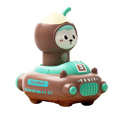 MERIGLARE Pressing Go Car, Kleinkinder Spielfahrzeug, Schönes, Einzigartiges, Robustes Push Reibungsfahrzeug mit Obstmotiv für Kinder Im Alter von 1 bis 3 Jahre, Braun MERIGLARE Pressing Go Car, Kleinkinder Spielfahrzeug, Schönes, Einzigartiges, Robustes Push Reibungsfahrzeug mit Obstmotiv für Kinder Im Alter von 1 bis 3 Jahre, Braun von MERIGLARE