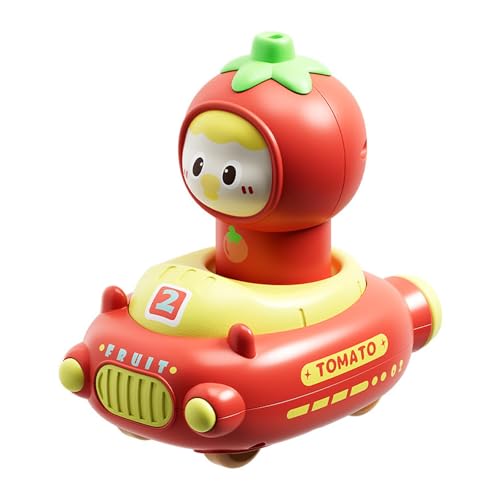 MERIGLARE Pressing Go Car, Kleinkinder Spielfahrzeug, Schönes, Einzigartiges, Robustes Push Reibungsfahrzeug mit Obstmotiv für Kinder Im Alter von 1 bis 3 Jahre, Rot MERIGLARE Pressing Go Car, Kleinkinder Spielfahrzeug, Schönes, Einzigartiges, Robustes Push Reibungsfahrzeug mit Obstmotiv für Kinder Im Alter von 1 bis 3 Jahre, Rot von MERIGLARE