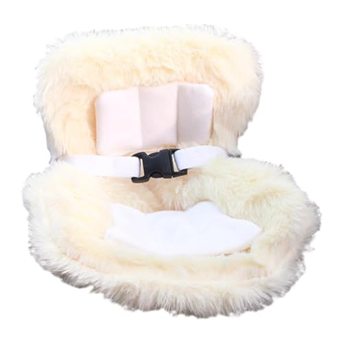 MERIGLARE Puppe Autos Sitz Puppe Mini Autositz Nette Auto Vent Ornament Weiche Dekorative Kissen für Auto, Hellgelb von MERIGLARE