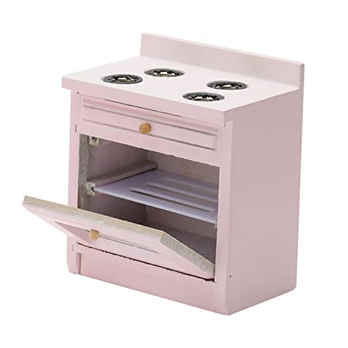 MERIGLARE Puppenhaus Miniatur Elegante Rosa Ofeneinheit, Holzmöbel Im Maßstab 1/12 MERIGLARE Puppenhaus Miniatur Elegante Rosa Ofeneinheit, Holzmöbel Im Maßstab 1/12 von MERIGLARE