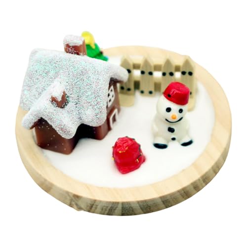 MERIGLARE Puppenhaus Weihnachten Schnee Haus Mini Schnee Villa Haus Desktop Figurine Home Decor MERIGLARE Puppenhaus Weihnachten Schnee Haus Mini Schnee Villa Haus Desktop Figurine Home Decor von MERIGLARE