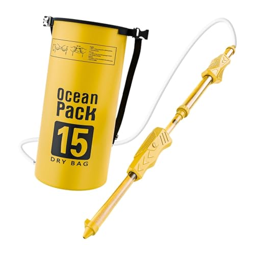 MERIGLARE Rucksack Wasserspielzeug Zum Herausziehen, Verstellbarer Schultergurt, Sprühspielzeug, Große Kapazität für Jungen Und Mädchen, Kinder, Gelb MERIGLARE Rucksack Wasserspielzeug Zum Herausziehen, Verstellbarer Schultergurt, Sprühspielzeug, Große Kapazität für Jungen Und Mädchen, Kinder, Gelb von MERIGLARE