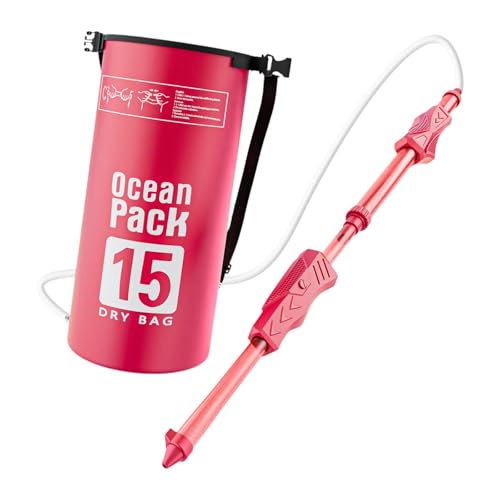 MERIGLARE Rucksack Wasserspielzeug Zum Herausziehen, Verstellbarer Schultergurt, Sprühspielzeug, Große Kapazität für Jungen Und Mädchen, Kinder, Rosa MERIGLARE Rucksack Wasserspielzeug Zum Herausziehen, Verstellbarer Schultergurt, Sprühspielzeug, Große Kapazität für Jungen Und Mädchen, Kinder, Rosa von MERIGLARE