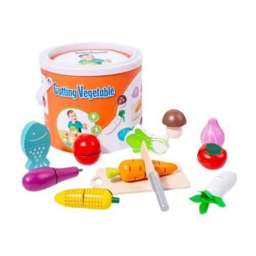 MERIGLARE Schneidendes Spielzeug Zum Spielen von Lebensmitteln, Spielzeug für Spielküchenzubehör, Spielzeug für Frühes Lernen, Rollenspiel in Der Küche, Set für, Gemüse MERIGLARE Schneidendes Spielzeug Zum Spielen von Lebensmitteln, Spielzeug für Spielküchenzubehör, Spielzeug für Frühes Lernen, Rollenspiel in Der Küche, Set für, Gemüse von MERIGLARE