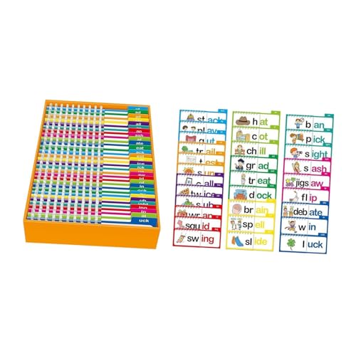 MERIGLARE Wort Familien Phonics Flash Karten für Frühe Lernerpädagogen Lesen Spiele von MERIGLARE