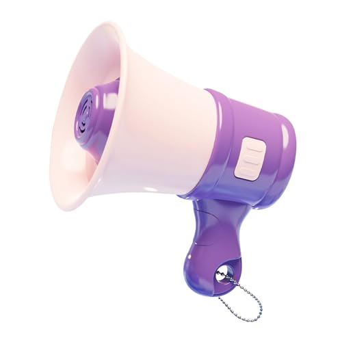 MERIGLARE mit Kette, Schlüsselanhänger, Spielzeug, Soundspielzeug, Musikaufnahme, Neuartiger Tragbarer Lautsprecher, Bullhorn für Jungen, Mädchen, Violett MERIGLARE mit Kette, Schlüsselanhänger, Spielzeug, Soundspielzeug, Musikaufnahme, Neuartiger Tragbarer Lautsprecher, Bullhorn für Jungen, Mädchen, Violett von MERIGLARE