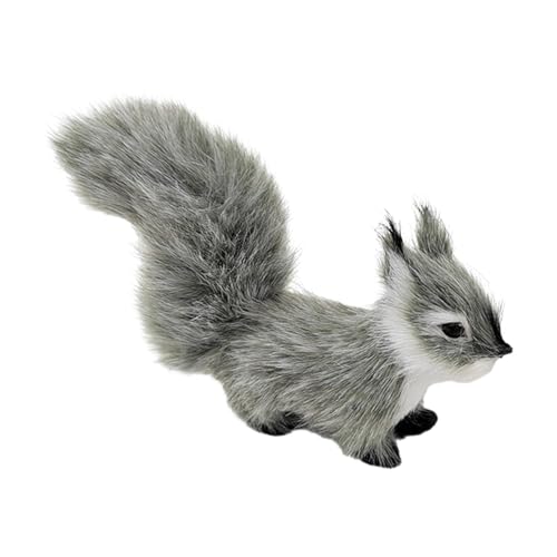 Plüsch Eichhörnchen Ornament, Eichhörnchen Figur, Urlaub, Party, Tischdekoration, Lebensechtes Ausgestopftes Eichhörnchen, Plüsch Eichhörnchen, grau Plüsch Eichhörnchen Ornament, Eichhörnchen Figur, Urlaub, Party, Tischdekoration, Lebensechtes Ausgestopftes Eichhörnchen, Plüsch Eichhörnchen, grau von MERIGLARE