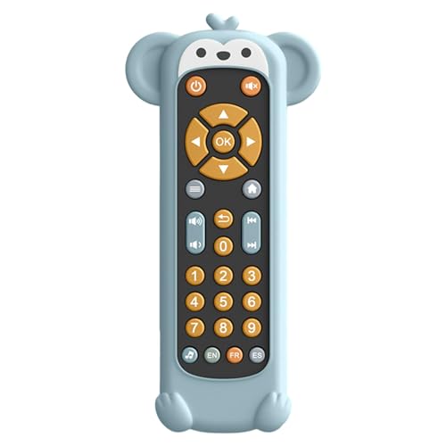 Remote Kid Säuglingsbabyspielzeug, Realistisches Kleinkind TV Fernbedienungsspielzeug, Remote Phone Pretend Playset für Mädchen Und Jungen, Weißer Affenkoffer von MERIGLARE