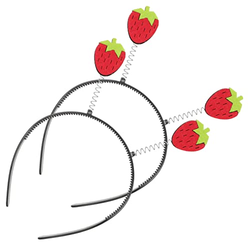 MERRYHAPY 2 Stück Erdbeer Stirnbänder für Frucht Haaraccessoire für Karneval Geburtstagsfeiern und Alltag und Auffälliges Design für Mädchen und Jungen MERRYHAPY 2 Stück Erdbeer Stirnbänder für Frucht Haaraccessoire für Karneval Geburtstagsfeiern und Alltag und Auffälliges Design für Mädchen und Jungen von MERRYHAPY