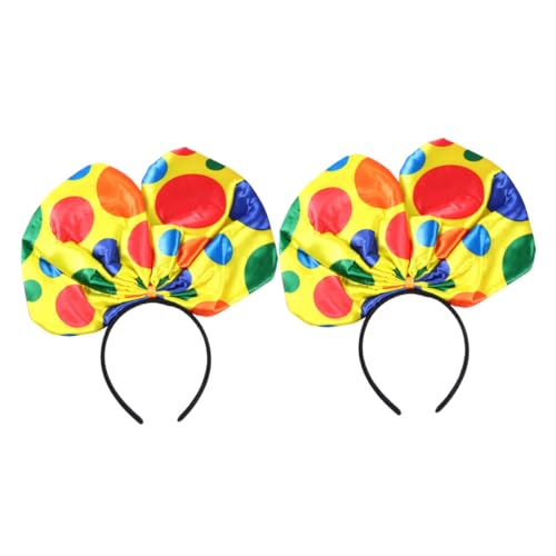 MERRYHAPY 2 Stück Großer Schleifen haarreif Haarschmuck Clown Cosplay Stirnband für Karneval Geburtstagsfeier Kostüm Accessoire für Mädchen MERRYHAPY 2 Stück Großer Schleifen haarreif Haarschmuck Clown Cosplay Stirnband für Karneval Geburtstagsfeier Kostüm Accessoire für Mädchen von MERRYHAPY