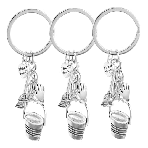 MERRYHAPY 3 Stück Teiliges Housekeeping Dankeschön Schlüsselanhänger mit Handfeger und Kehrschaufel Leichter Metall Schlüsselring Vielseitig für Reinigungskräfte Praktische Geschenkidee für MERRYHAPY 3 Stück Teiliges Housekeeping Dankeschön Schlüsselanhänger mit Handfeger und Kehrschaufel Leichter Metall Schlüsselring Vielseitig für Reinigungskräfte Praktische Geschenkidee für von MERRYHAPY