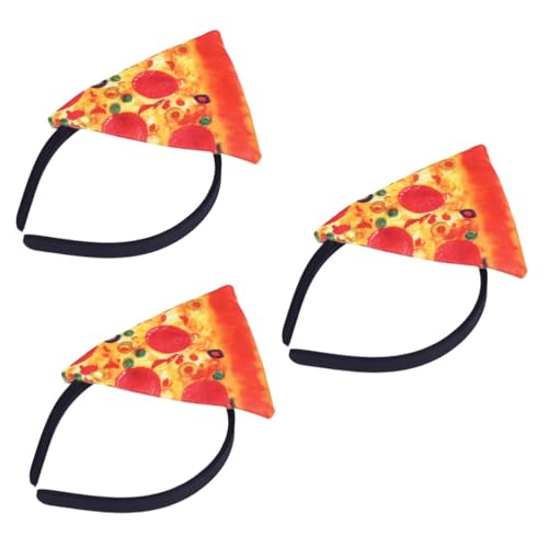 MERRYHAPY 3stücke Pizza Haarreif Für Halloween Lustiger Kopfschmuck Mit Einzigartigem Design Für Kostümpartys Geeignet Für Erwachsene Bequem Und Farbenfroh Perfektes Kostümzubehör von MERRYHAPY