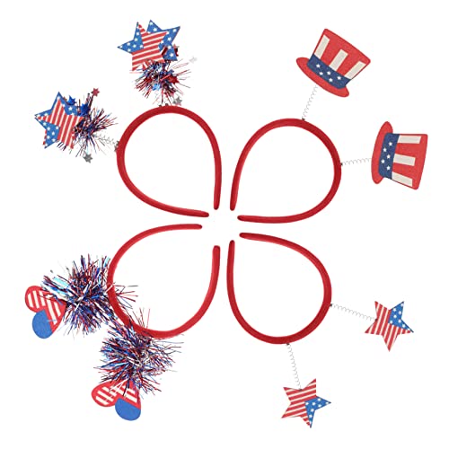 MERRYHAPY 4 STÜCKE Teiliges Unabhängigkeitstag Haarreif Festliche Kopfbedeckung für Feier mit Verschiedenen Designs Wie Herz und Flagge für Partys und Patriotische Anlässe MERRYHAPY 4 STÜCKE Teiliges Unabhängigkeitstag Haarreif Festliche Kopfbedeckung für Feier mit Verschiedenen Designs Wie Herz und Flagge für Partys und Patriotische Anlässe von MERRYHAPY
