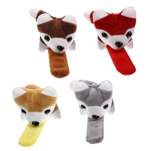 MERRYHAPY 4 Stück Armbänder Plüsch Faultier - Brillenhalter geburtstagsmitgebsl Animal - Slap - Armband Gastgeschenke zum Thema Tiere Partygeschenke Schlagarmband Tier - Slap - Band von MERRYHAPY