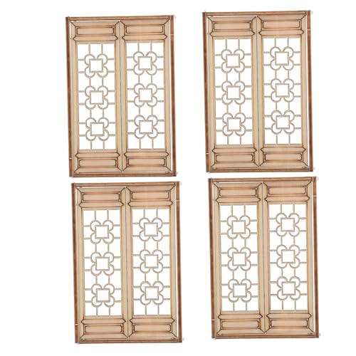 MERRYHAPY 4 Stück Mini-Hausfenster Miniaturtüren und -Fenster Mini-Szenenmodell Miniatur-Fensterrahmen Mini-Möbelornamente Mikrolandschaftsornament Sandtischlandschaft Mini- -Dekore Holz MERRYHAPY 4 Stück Mini-Hausfenster Miniaturtüren und -Fenster Mini-Szenenmodell Miniatur-Fensterrahmen Mini-Möbelornamente Mikrolandschaftsornament Sandtischlandschaft Mini- -Dekore Holz von MERRYHAPY