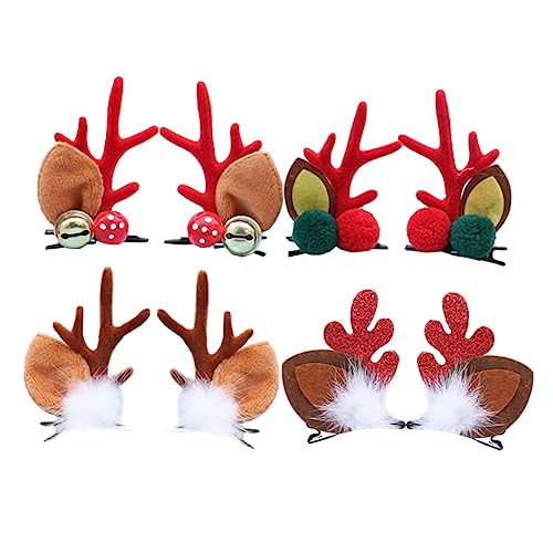 MERRYHAPY 4Paare Weihnachts Haarclips für Festlicher Kopfschmuck mit Rentiergeweih Farbvielfalt und Kreativen Designs für Parties und Dekoration Haarzubehör für Jungen MERRYHAPY 4Paare Weihnachts Haarclips für Festlicher Kopfschmuck mit Rentiergeweih Farbvielfalt und Kreativen Designs für Parties und Dekoration Haarzubehör für Jungen von MERRYHAPY