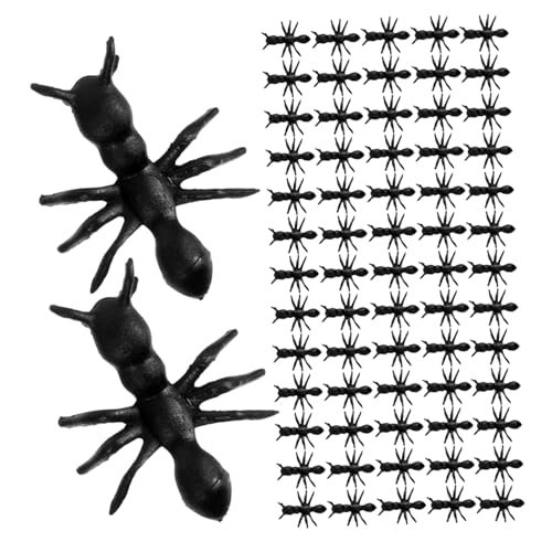 MERRYHAPY 500 Stück Realistische PVC Ameisen pro Packung Langlebige Mini Insekten Figuren für Halloween Party Scherzartikel und Dekorationen für Garten und Schreibtisch von MERRYHAPY