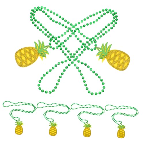 MERRYHAPY 6 Stück Hawaii Party Halskette Hawaii Luau Halskette Klassenzimmer Dekoration Halsketten Dekorationen Ananas Charm Halskette Sommer Geburtstagsdekorationen Kunststoff von MERRYHAPY
