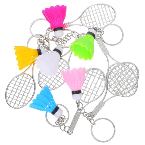 MERRYHAPY 6 Stück Mini-badminton-schlüsselanhänger: Badminton-ball-anhänger, Sportball-schlüsselring, Hängeanhänger Für Sportliebhaber, Team-partygeschenk, Souvenirs MERRYHAPY 6 Stück Mini-badminton-schlüsselanhänger: Badminton-ball-anhänger, Sportball-schlüsselring, Hängeanhänger Für Sportliebhaber, Team-partygeschenk, Souvenirs von MERRYHAPY