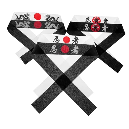 MERRYHAPY 6 Stück Ninja Stirnbänder aus Weicher Polyesterfaser Samurai Bandanas für Schüler für Karate Sushi-koch-zubehör Geburtstagsfeiern und Themenpartys MERRYHAPY 6 Stück Ninja Stirnbänder aus Weicher Polyesterfaser Samurai Bandanas für Schüler für Karate Sushi-koch-zubehör Geburtstagsfeiern und Themenpartys von MERRYHAPY