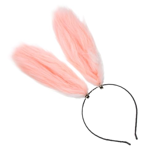 MERRYHAPY Hasenohren Haarreif Kuscheliges Plüsch design Leicht und Bequem Originelles Bunny Headwear für Mädchen Cosplay Party Geburtstag Karneval und Fotorequisiten von MERRYHAPY